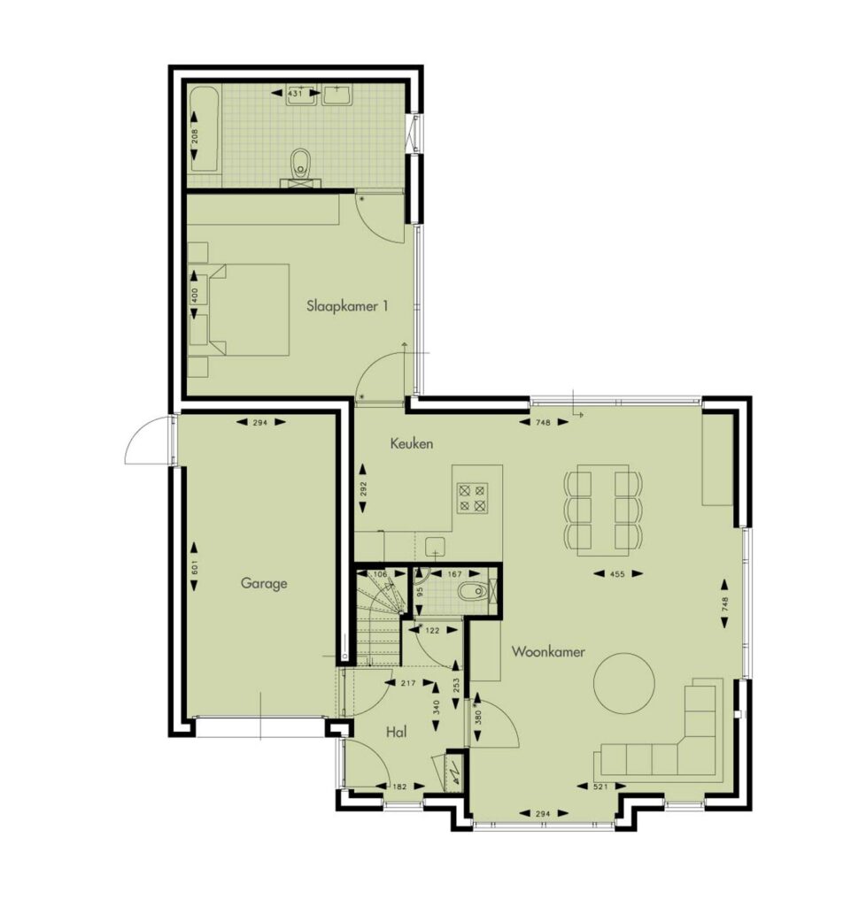 Parkresidentie, 6 villa's 0ong