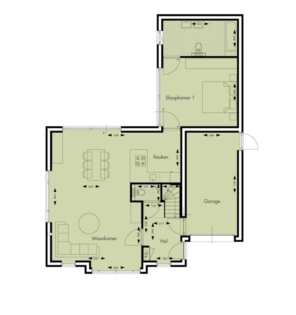 Parkresidentie, 6 villa's 0ong