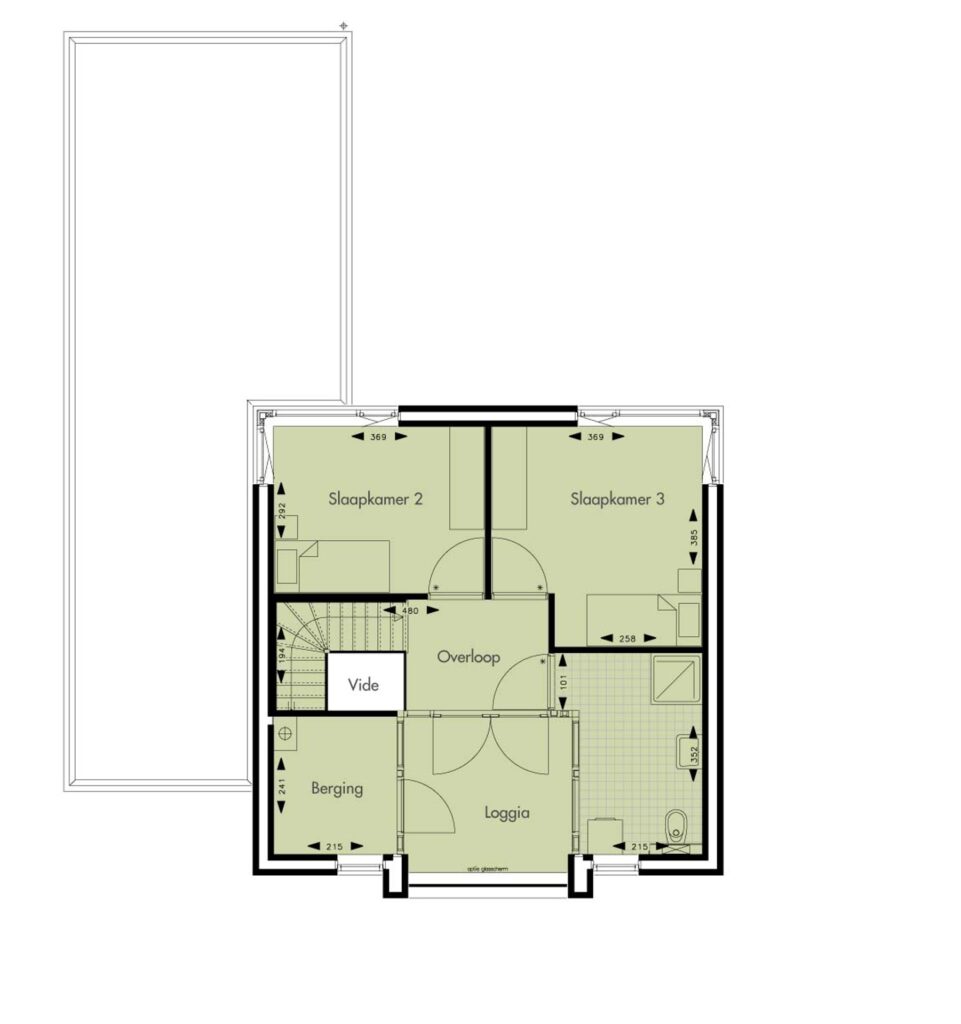 Parkresidentie, 6 villa's 0ong